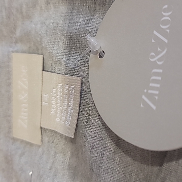 #30 Gray Marle Ruffle T-Shirt Top - Picture 8 of 11